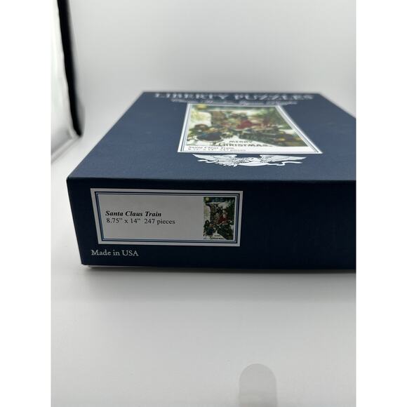 Vintage Liberty Wood Puzzle "Santa Claus's Train" 247 Pieces Complete - Picture 2 of 4